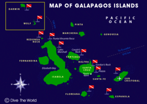 Galapagos Islands Dive Sites Map