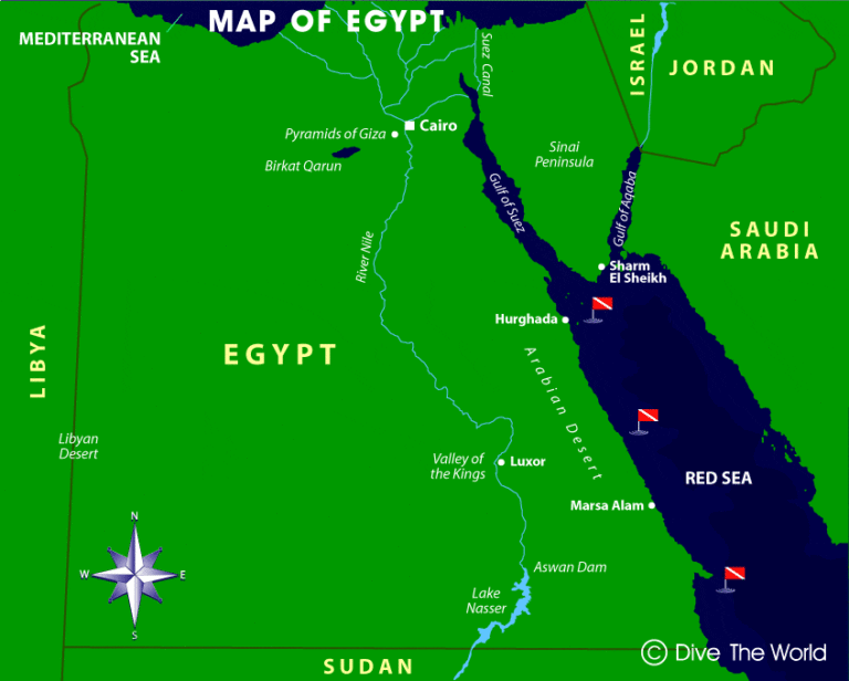 map-egypt | Joe's Scuba Shack