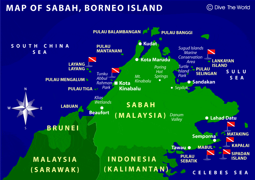Sabah Map Malaysia