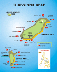 Tubbataha Reef Dive Site Map Philippines