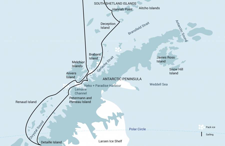 Antartica Dive Sites Map Liveaboard Diving