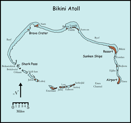 Bikini Atoll Map Liveaboard Diving