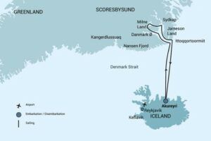 East Greenland Dive Map