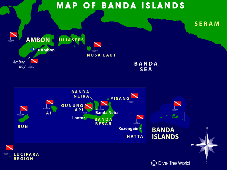 Banda Islands Indonesia Map