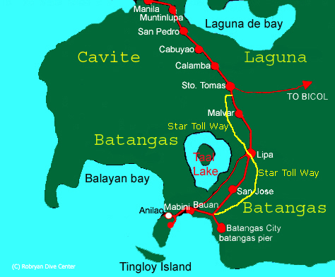 Manila Batangas Map