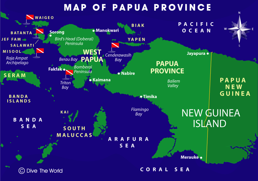 Map Papua West Papua 