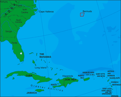 Bermuda Location Map