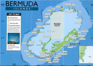 Bermuda Dive Site Map