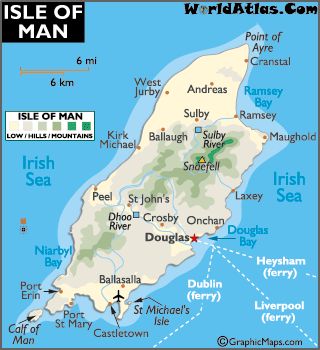 Isle of Man Map