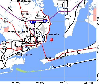 Pensacola Bay Map