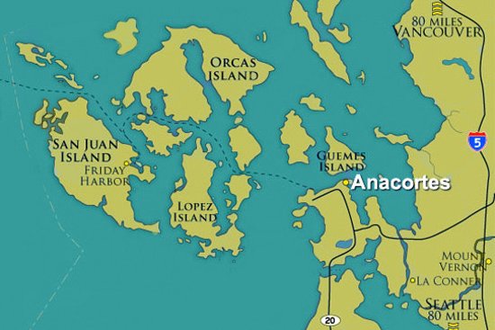 San Juan Islands Map