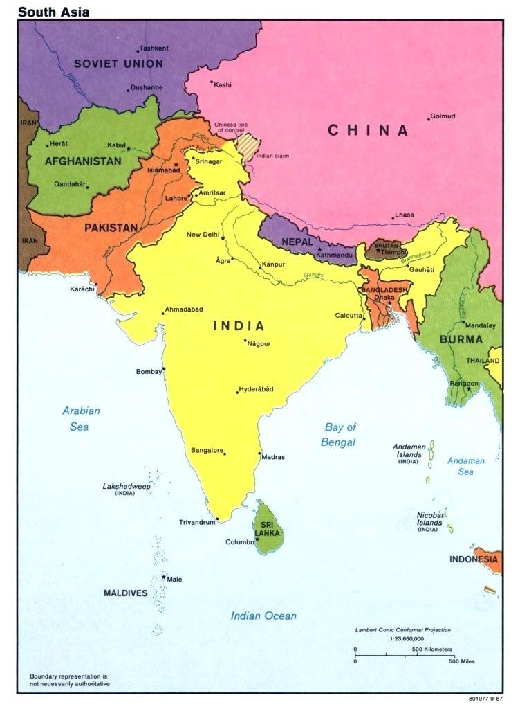 South Asia Map