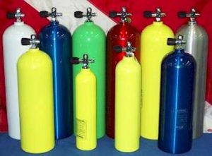 scuba dive tanks
