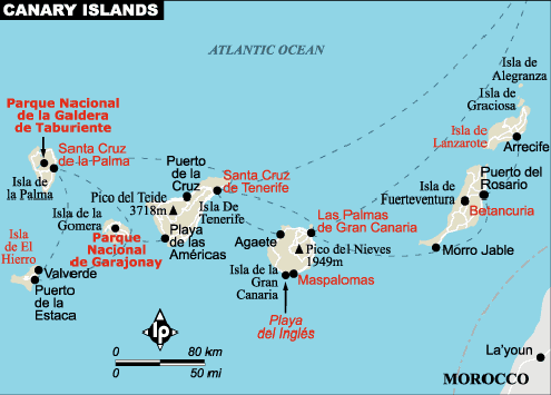 Canary Islands Map