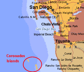 Coronado Islands Map