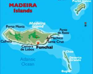 Madeira Dive Site Map