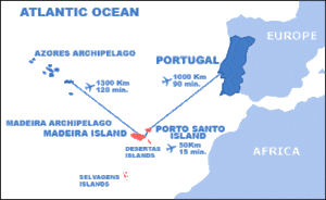 Madeira Location Map