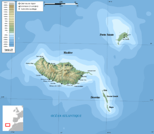 Madeira Dive Site Map