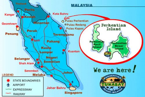 Peninsular Malaysia Map