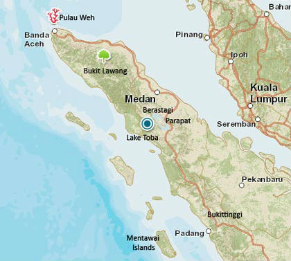 West Sumatra Map