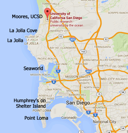 San Diego Area Map