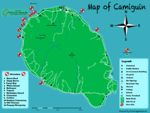 Camiguin Dive Sites Map