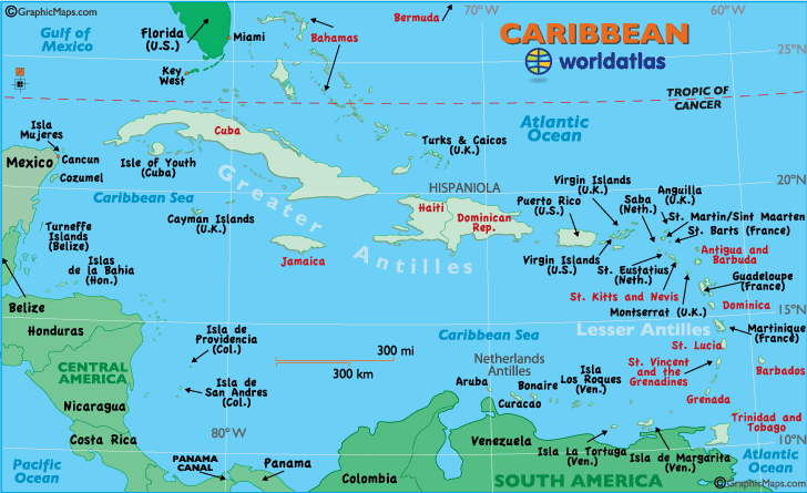 Puerto Rico Location Map