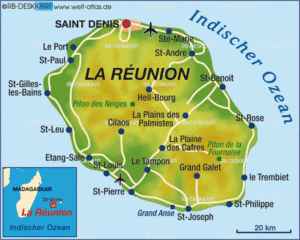 Reunion Island Map