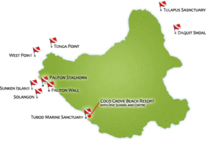 Siquijor Island Dive Sites Map