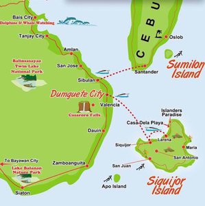 Dumaguete Area Map