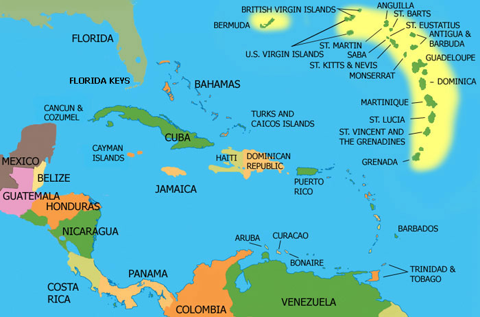 St. Vincent and the Grenadines Location Map