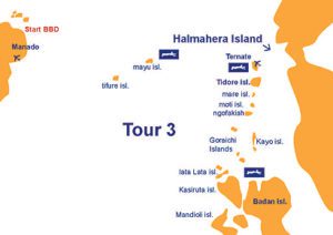 Halmahera Island, Indonesia Dive Map