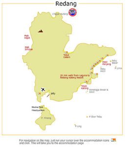 Redang Island Map