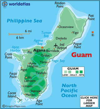 Guam Islands Map