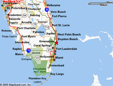 Fort Lauderdale, Florida Map