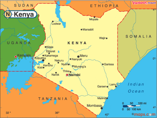 Mombasa, Kenya Location Map | Joe's Scuba Shack