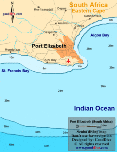 Port Elizabeth Sea Depth Map