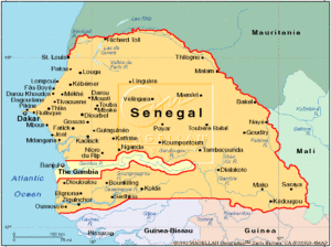 Senegal Location Map