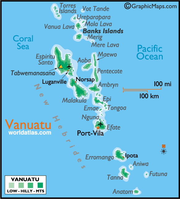 Vanuatu Map