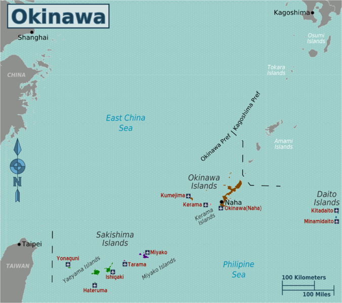 Okinawa Islands Map