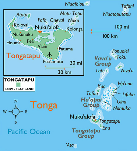 Tonga Map