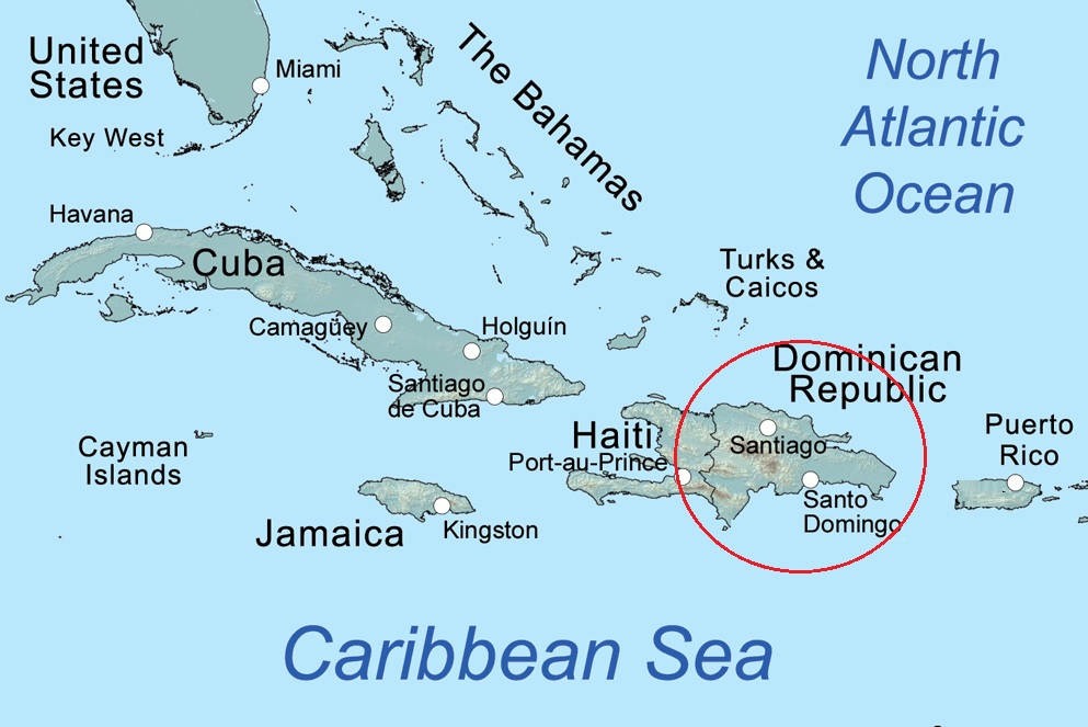 Dominican Republic Location Map