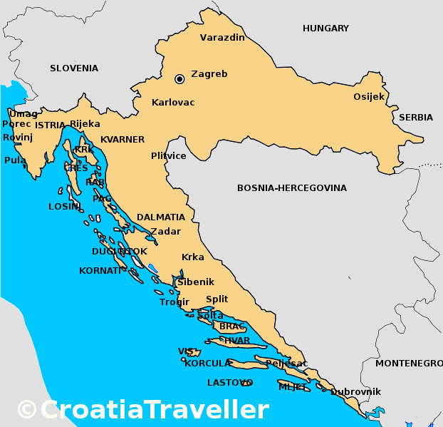 Croatia Map