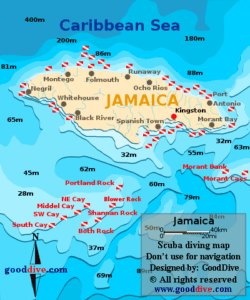 Jamaica Dive Site Map