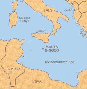 Malta Location Map