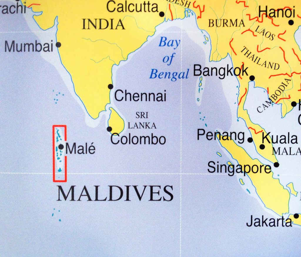 Maldives Location Map | Joe's Scuba Shack