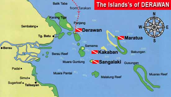 Derawan Archipelago Map