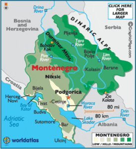 Montenegro Map