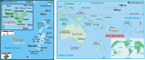 Tonga Location Map