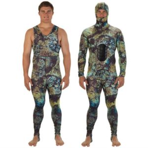 Riffe Digi-Tek Camo Hooded Lycra Dive Skin